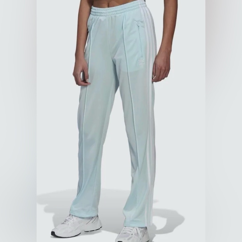 Women’s Adidas Firebird Track pants light blue baby blue large